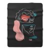 Statue of David Abstract Fleece Blanket