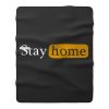 Stay Home lockdown Fleece Blanket