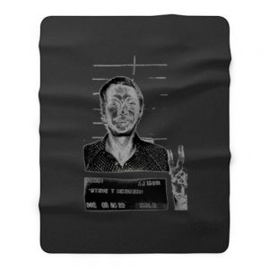 Steve Mcqueen Mugshot Fleece Blanket