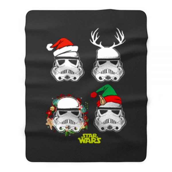 Stormtrooper Elf Festive Stars Wars Fleece Blanket