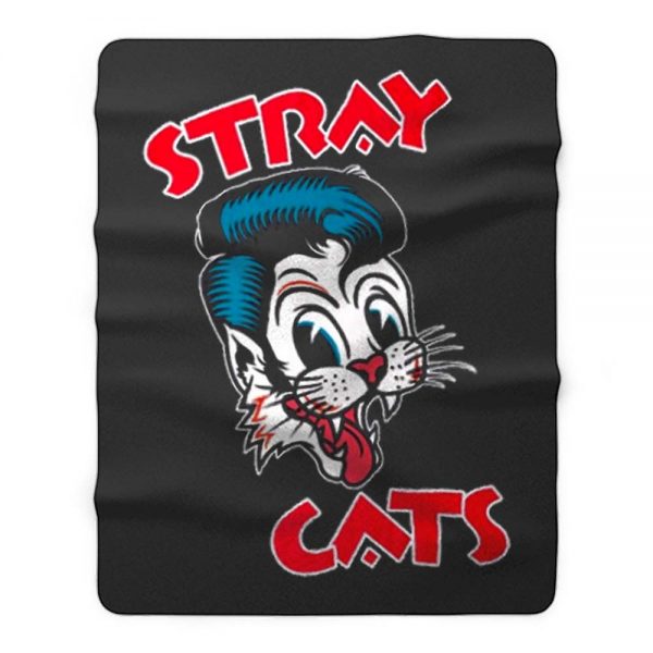 Stray Cats Fleece Blanket