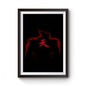 Street Fighter Akuma Fighting Ryu Ken Jump Premium Matte Poster