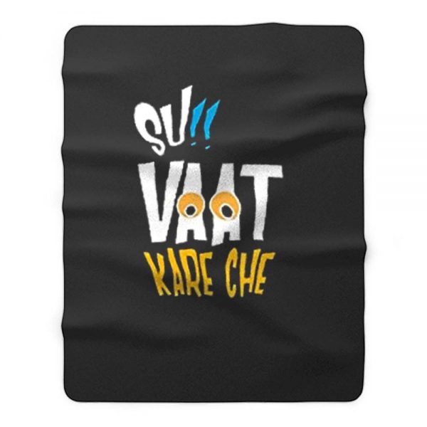 Su Vaat Kare Che Retro Fleece Blanket