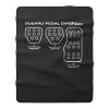 Subaru Pedal Diagram Car Racing Fleece Blanket