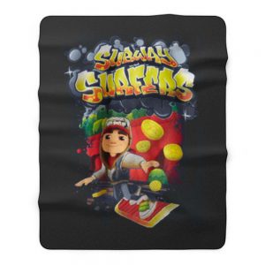 Subway Surfers Boys Street Games Fleece Blanket