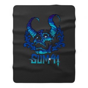 Sum 41 Blue Demon Fleece Blanket