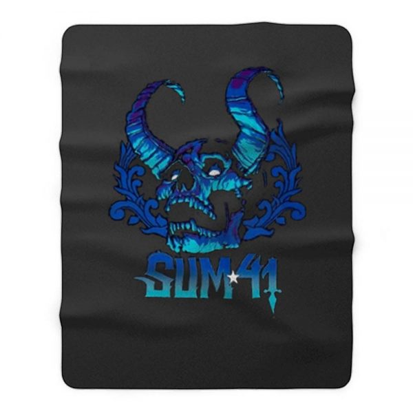 Sum 41 Blue Demon Fleece Blanket