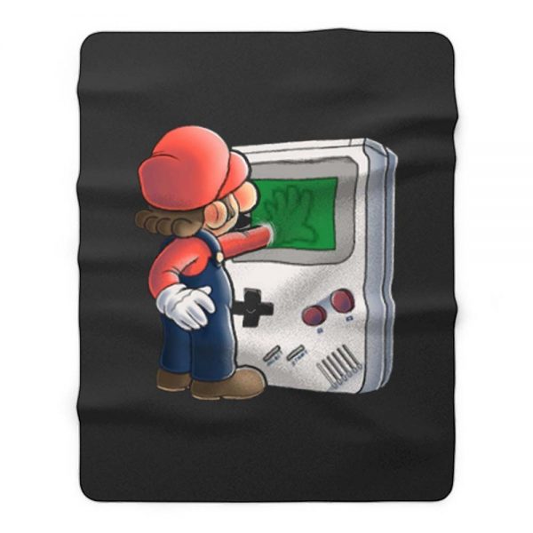 Super Mario Brothers Gameboy Fleece Blanket