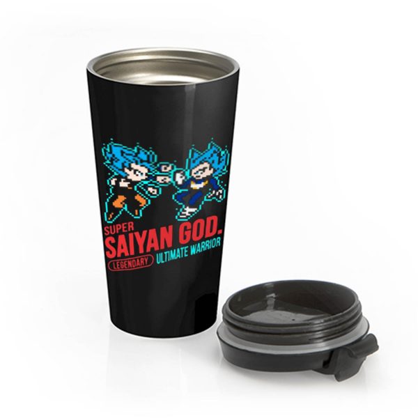 Super Saiyan God Dragon Ball Vintage Stainless Steel Travel Mug