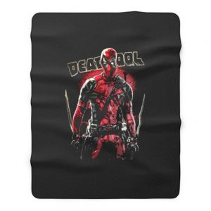 Superhero Comic Deadpool Fleece Blanket