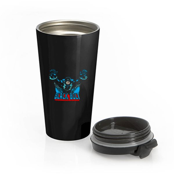 Superhero Comic Retro Black Bolt Stainless Steel Travel Mug