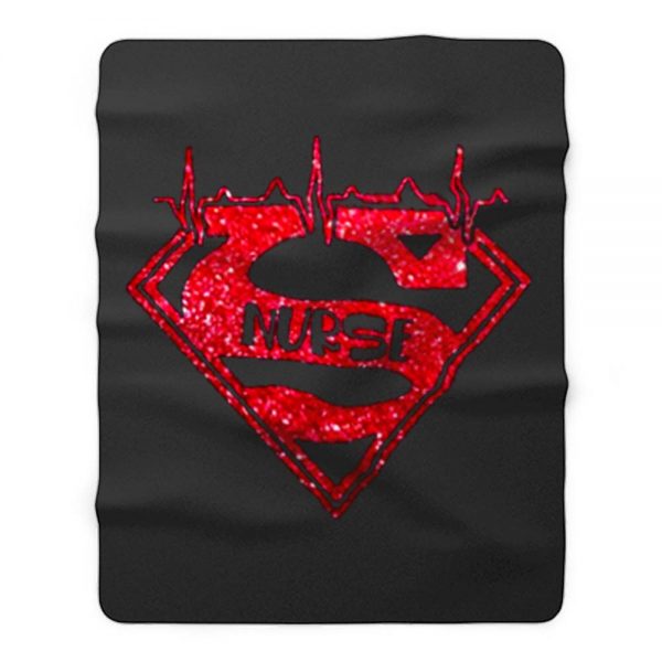 Superhero Nurse Fleece Blanket