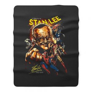 Superhero Stan Lee Fleece Blanket