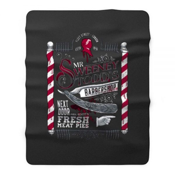 Sweeney Todd Barber of Fleet Street Fleece Blanket