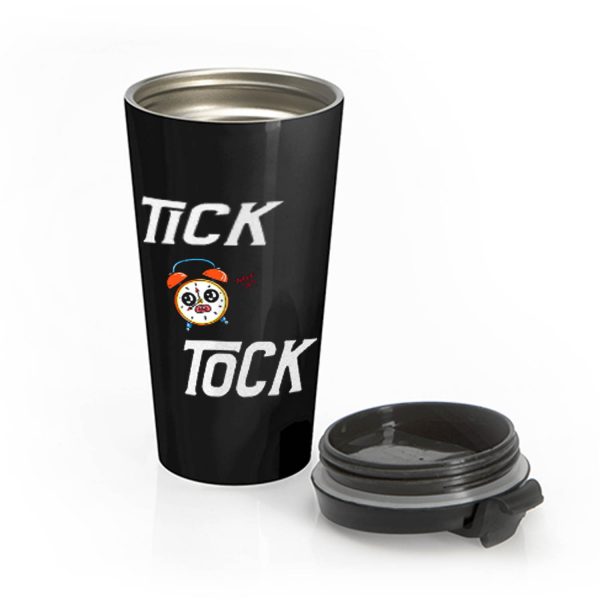 TICK TOCK TIME Classic Stainless Steel Travel Mug