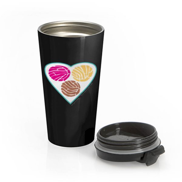 TRES PUNTOS de SABOR Pan Dulce Concha Stainless Steel Travel Mug