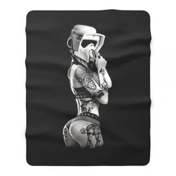 Tattoo Trooper Ink Wars Fleece Blanket