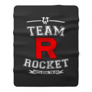 Team Rocket Gotta Steal Em All LADY FIT Pikachu Sun Moon Fleece Blanket