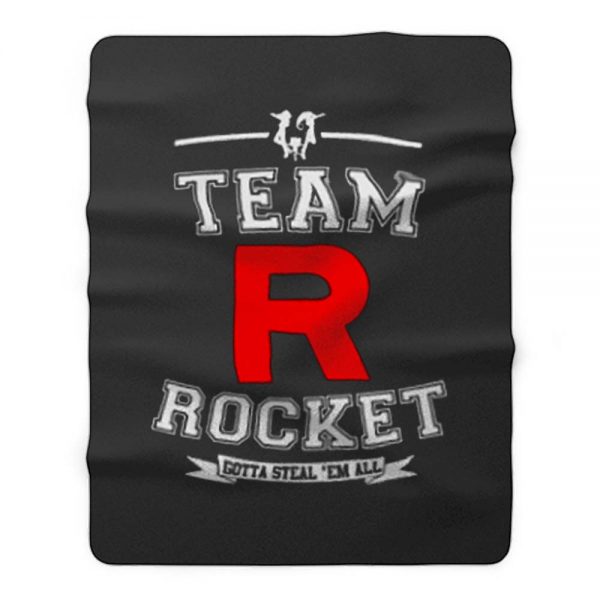 Team Rocket Gotta Steal Em All LADY FIT Pikachu Sun Moon Fleece Blanket