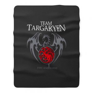 Team Targaryen Fire And Blood Fleece Blanket