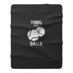 Tennis Take Balls Fleece Blanket