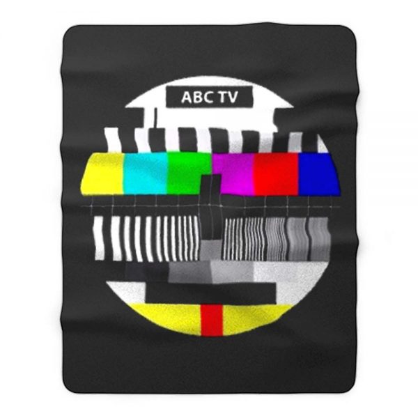 Test Pattern Television Fleece Blanket