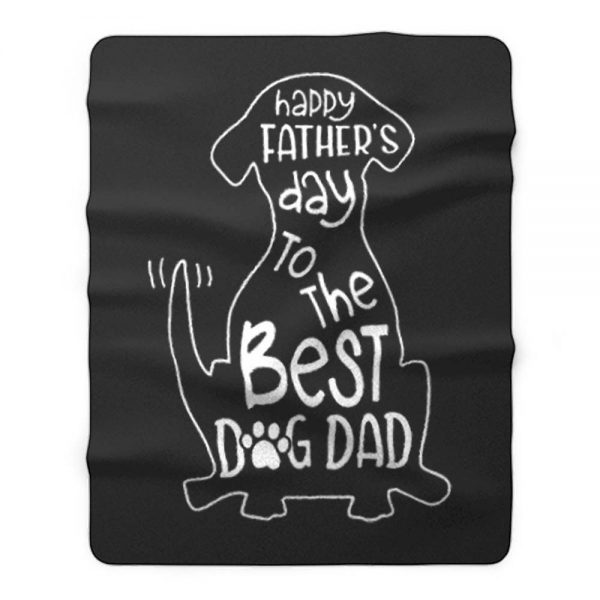 The Best Dog Dad Fleece Blanket