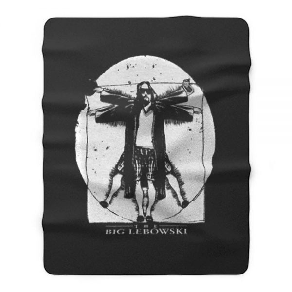 The Big Lebowski Vitruvian Fleece Blanket