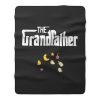 The Grandfather Granddad Baby Pregnancy Announcement First Time Grandpa Fleece Blanket