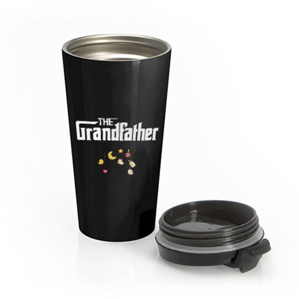 The Grandfather Granddad Baby Pregnancy Announcement First Time Grandpa Stainless Steel Travel Mug