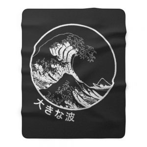 The Great Wave off Kanagawa Fleece Blanket