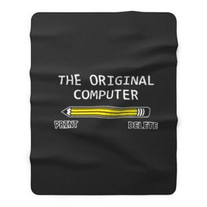 The Original Computer Pencil Fleece Blanket