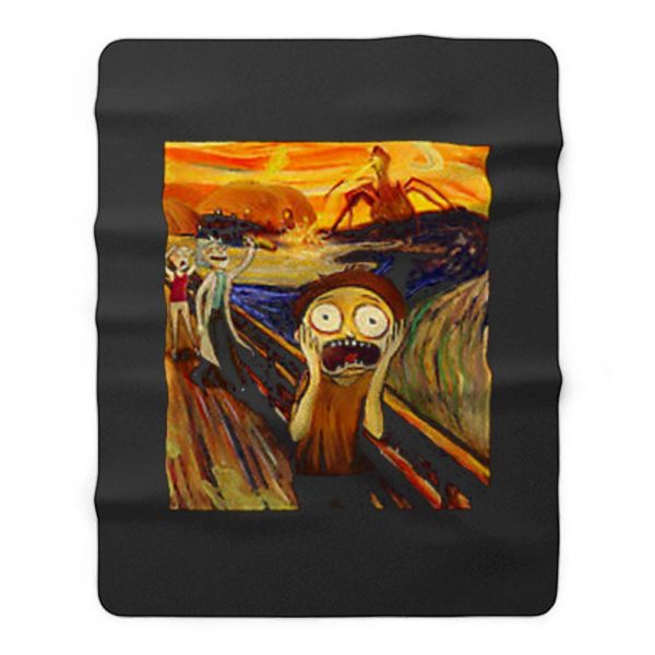 The Scream Fleece Blanket