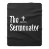 The Sermonator Religious Fleece Blanket