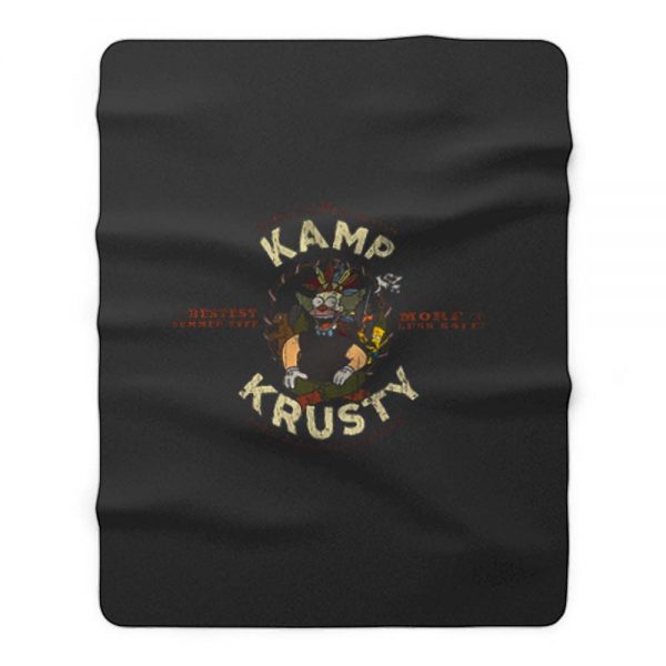 The Simpsons Kamp Krusty Fleece Blanket