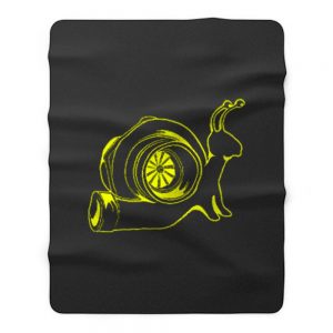 The Turbo Snail Funny Humor Racing Speed Fleece Blanket