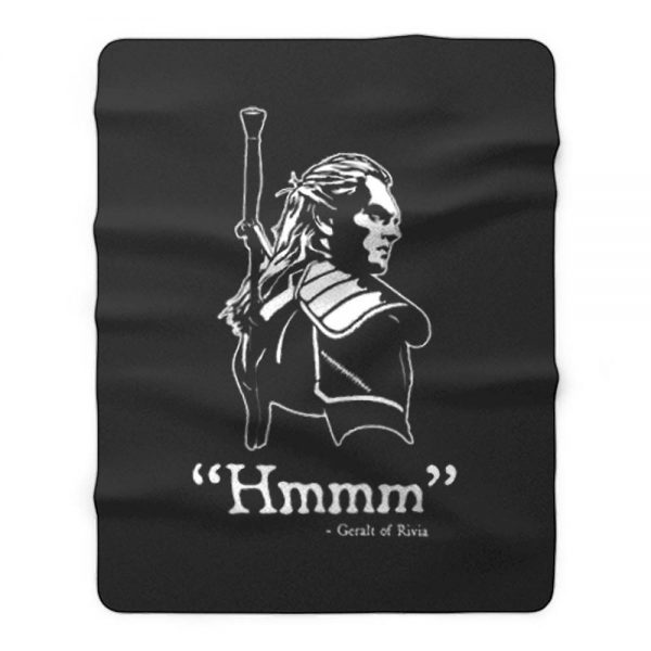 The Witcher Hmmm Geralt Of Rivia Fleece Blanket