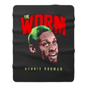 The Worm Dennis Rodman Chicago Basketball Fleece Blanket