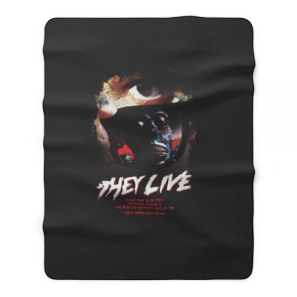 They Live Horror Movie Fleece Blanket