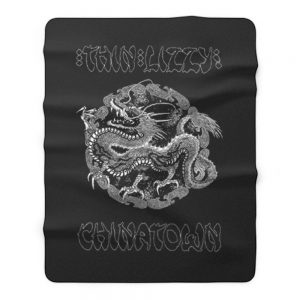 Thin Lizzy Chinatown Dragon Fleece Blanket