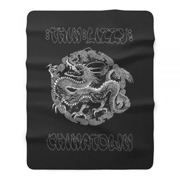 Thin Lizzy Chinatown Dragon Fleece Blanket