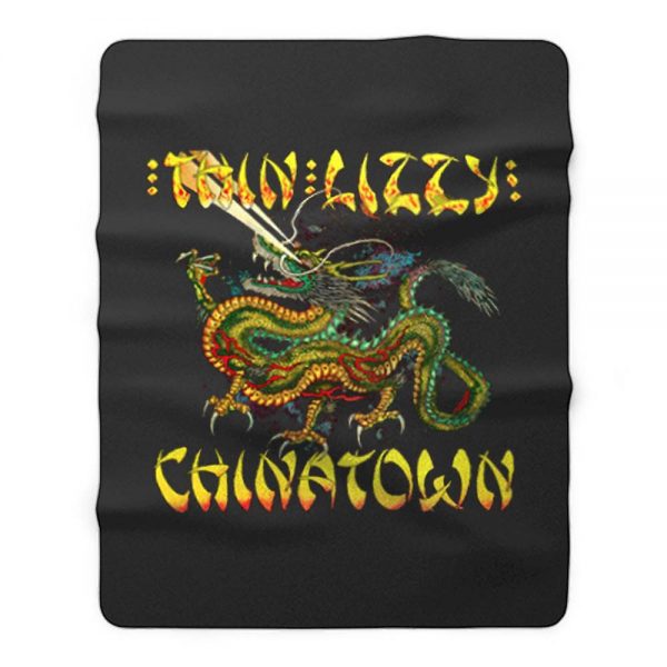 Thin Lizzy Chinatown hard rock Fleece Blanket