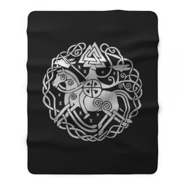 Thor Germanen Runen Wikinger Wacken Heavy Metal Fleece Blanket