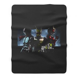 Three Beginning Zero One Kamen Rider Fleece Blanket