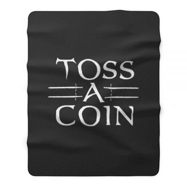 Toss A Coin Witcher Fleece Blanket