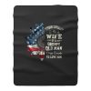 Tough Enough To Be A Wife Of A Grumpy Old Man Crazy Enough To Love Him Fleece Blanket