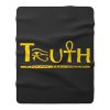 Truth Eye of Horus Eye of Heru Fleece Blanket