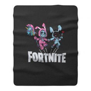 Two Bunny Fortnite Game Bunny Cute Players Fleece Blanket
