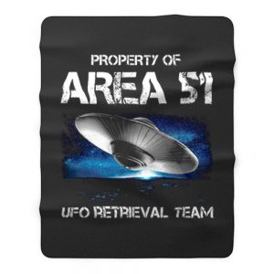 UFO Glow in the Dark Area 51 Spaceship Fleece Blanket