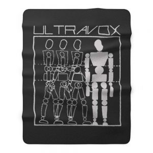 ULTRAVOX THREE INTO ONE BLACK NEW WAVE SYNTHPOP ART ROCK VISAGE Fleece Blanket